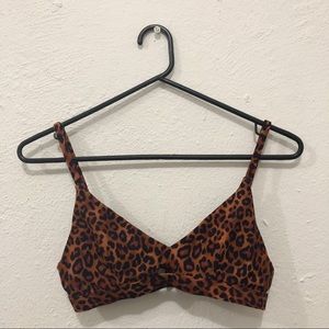 Leopard Print Swimsuit top // NO BOUNDARIES